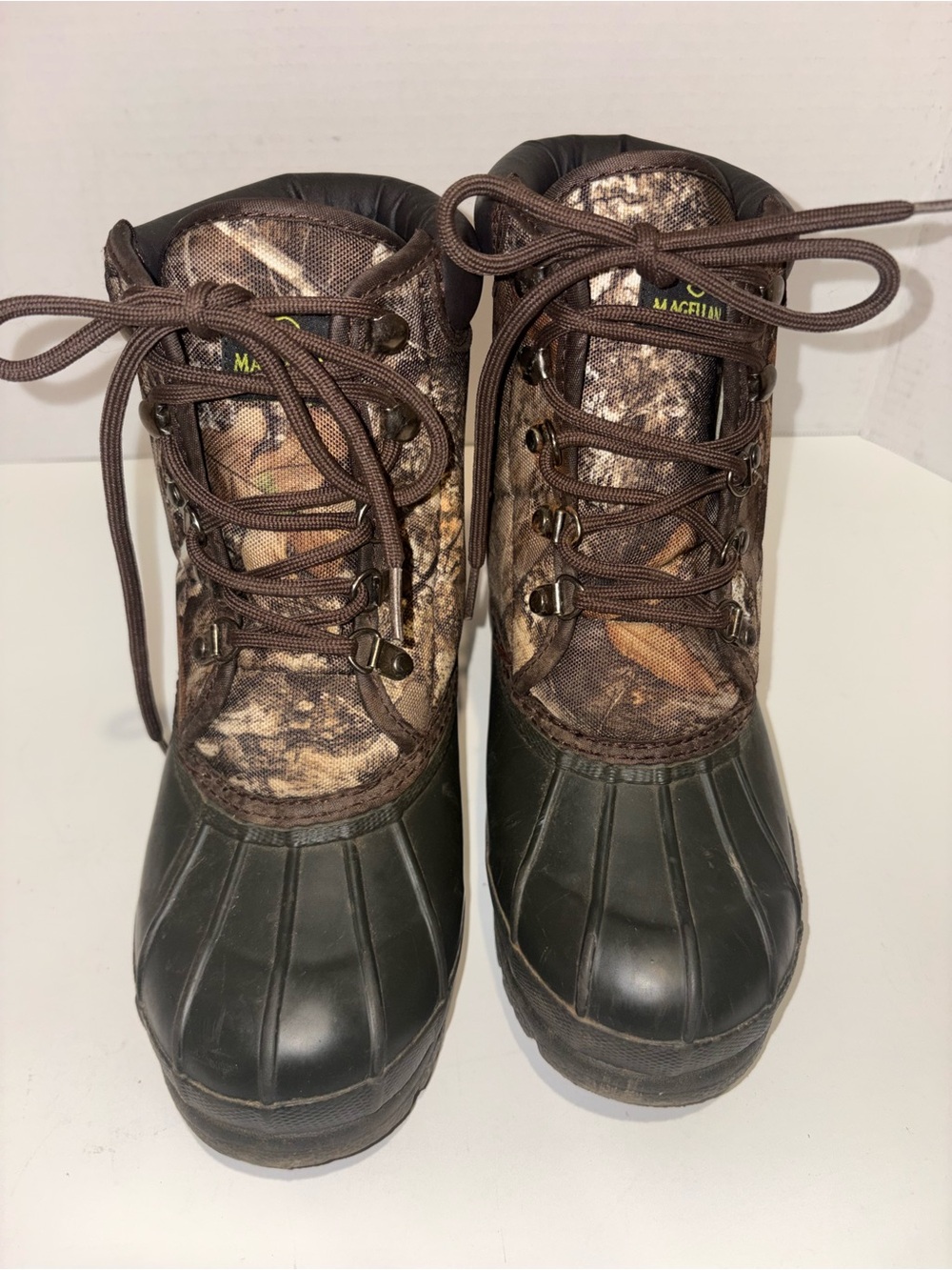 Magellan Outdoors Camo Hunting Boot with Brown Accents- Youth Size 3
